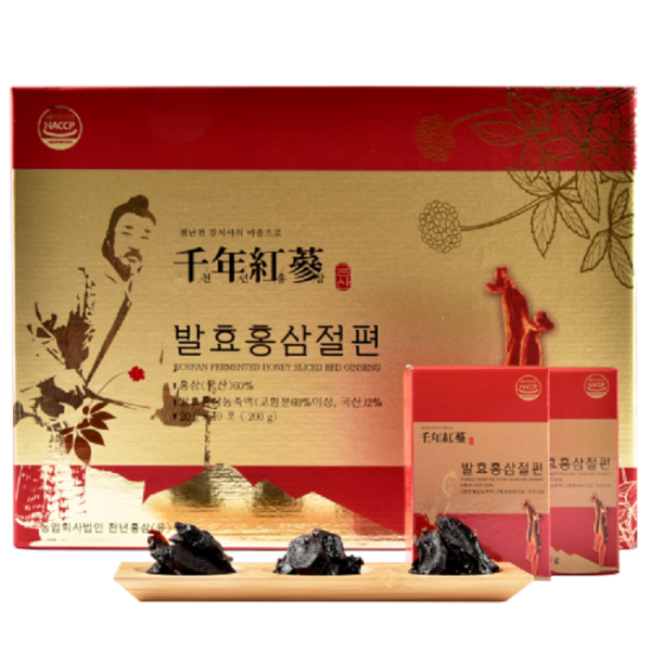Hồng sâm lên men thái lát tẩm mật ong Cheonnyeon Hàn Quốc
