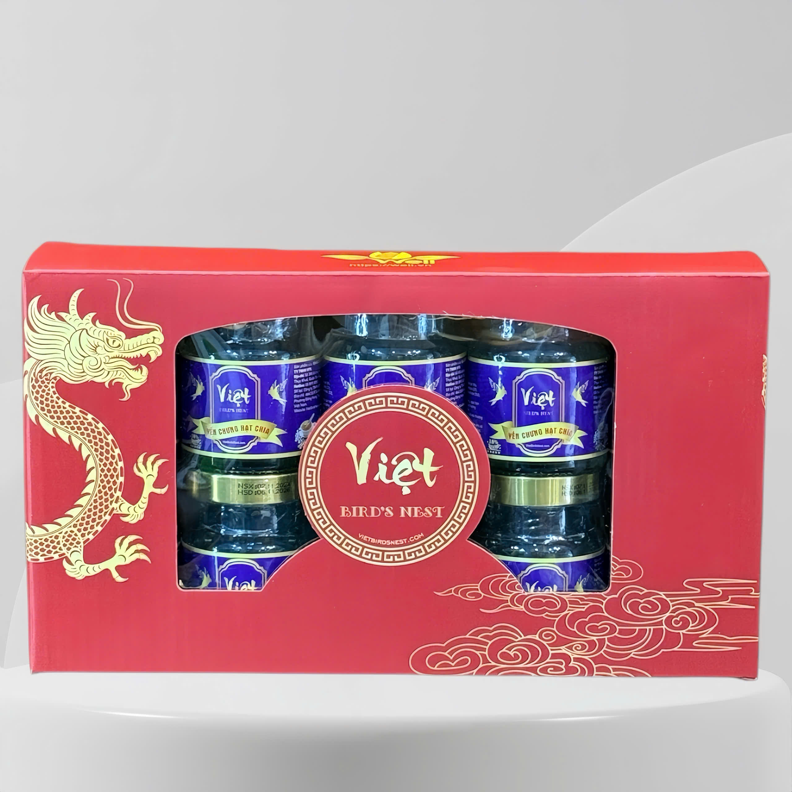 Hộp 10 hũ Yến chưng hạt chia Việt Bird's Nest