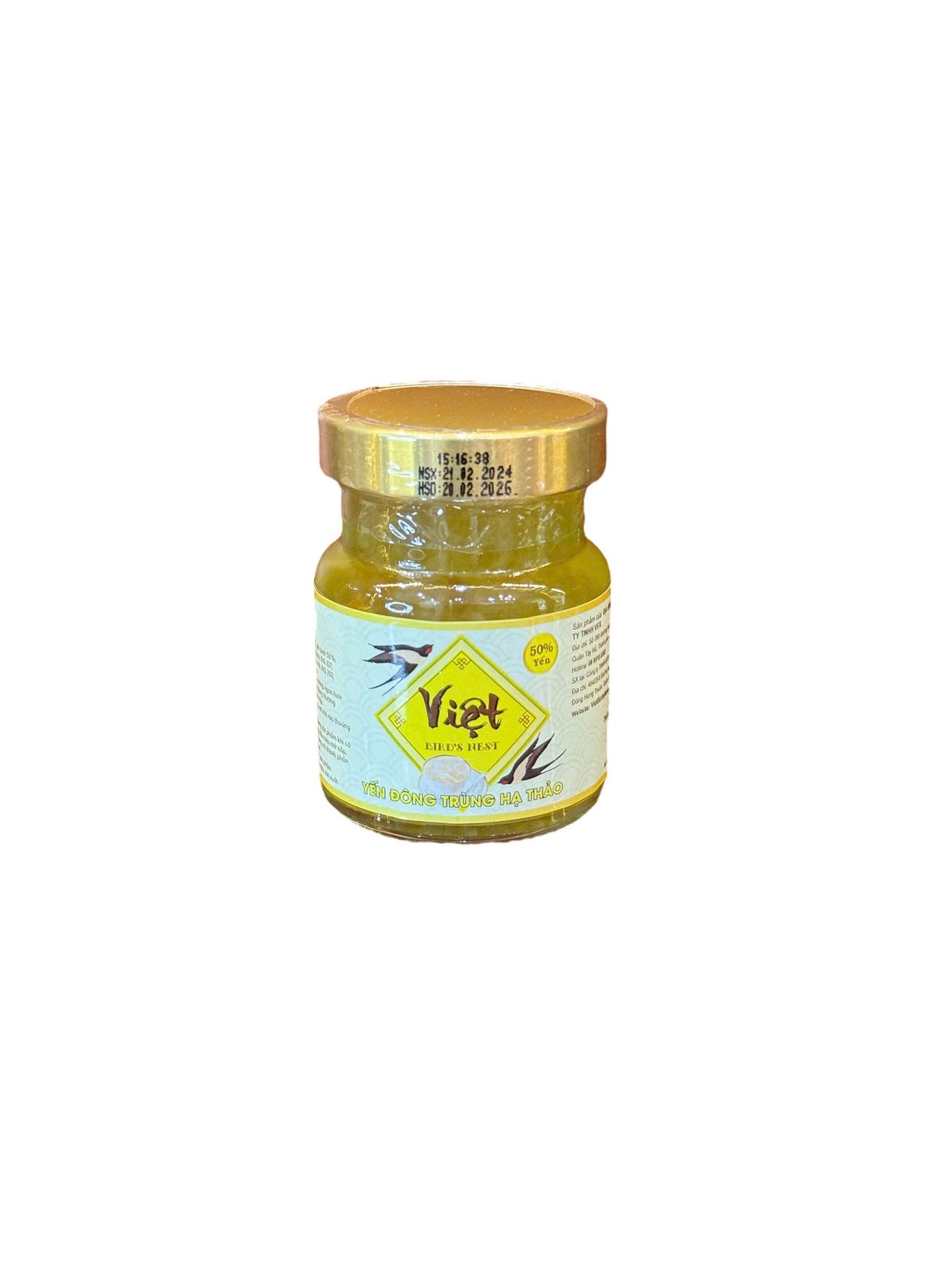 Hộp 10 hũ yến chưng Đông trùng 50% Việt Bird's Nest 