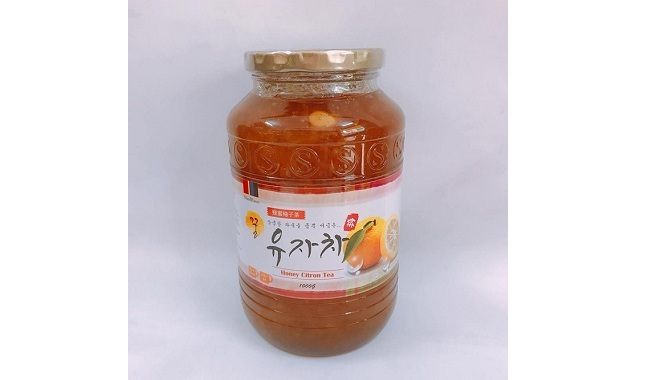 Chanh Đào Ngâm Mật Ong rừng Hàn Quốc lọ 1kg